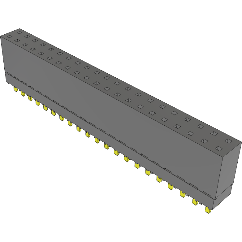 Samtec-ESW-121-37-G-D Connector Headers and PCB Receptacles Conn Elevated Socket SKT 42 POS 2.54mm Solder ST Top Entry Thru-Hole Tube