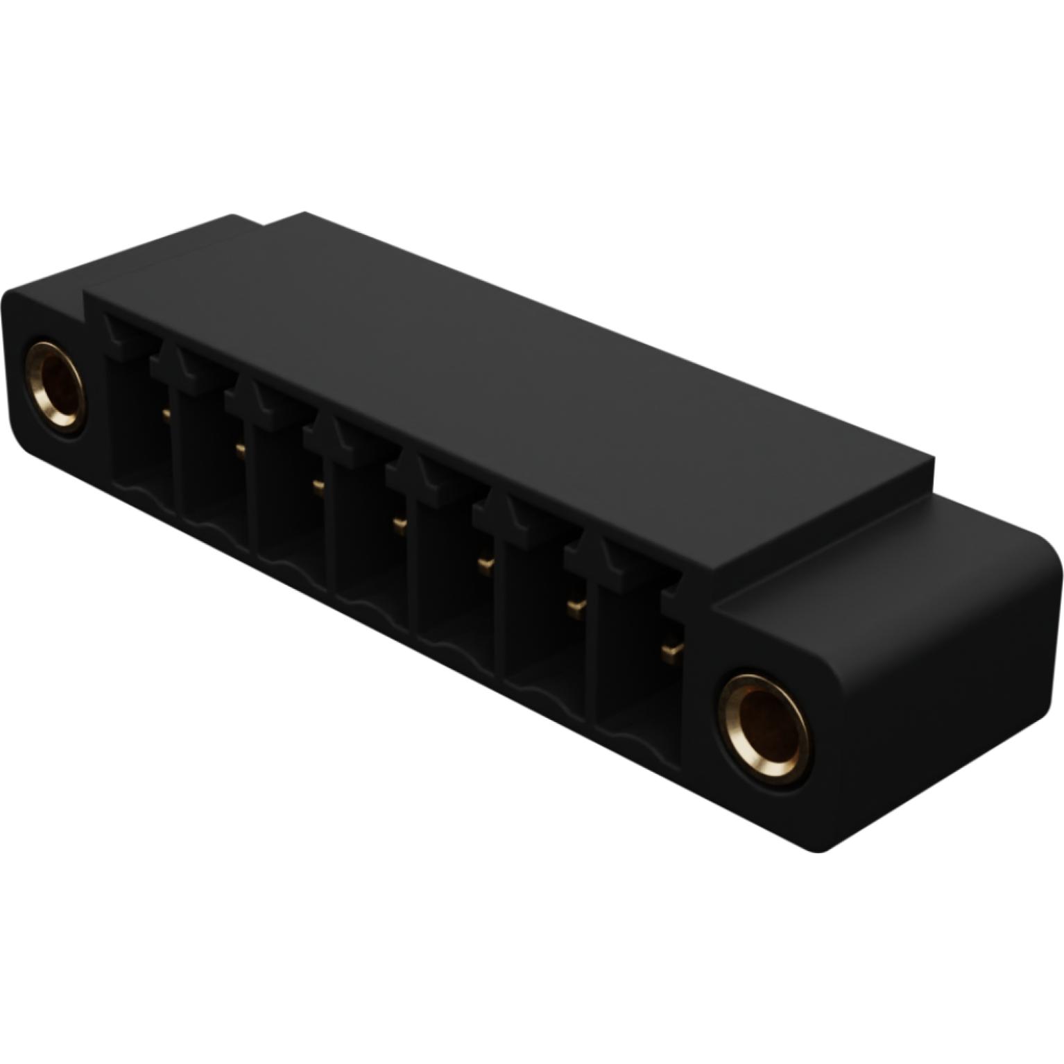 Molex-0395061507 Cabezales del conector y receptáculos PCB Conn Wire to Board HDR 7 POS 3.5mm Solder RA Thru-Hole Eurostyle