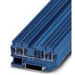 Conn Feed-Through Terminal Block 4 POS Spring Cage T DIN Rail 24A