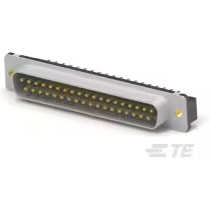 TE Connectivity-5786534-1 Raccordement D ultra-miniaturisé Conn D-Sub PIN 37 POS 1.38mm Press Fit ST Thru-Hole 37 Terminal 1 Port Tray