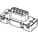D-Sub female straight 9-pole high temp connector with hole