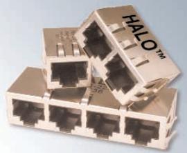 HALO Electronics-HFJ11-1G01E-L12RL 电话及电信连接器 Conn RJ-45 F 8 POS 1.27mm Solder RA Thru-Hole 14 Terminal 1 Port FastJacks™