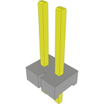 Conn Unshrouded Header HDR 2 POS 3.96mm Solder ST Top Entry Thru-Hole Bulk