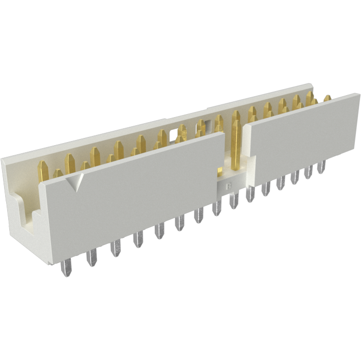 Amphenol Communications Solutions-10075025-G01-30ULF Piastre connettori e prese PCB Minitek®, Wire to Board Connectors, Shrouded Header - Through Mount Pin-in-Paste - Double row - 30 Positions - 2mm (0.079inch) - Vertical
