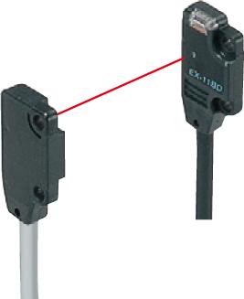 Panasonic-EX-19A-PN Capteur photoélectrique Photoelectric Sensor Thru-beam Light ON PNP 1m