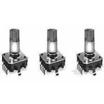 TE Connectivity-1879749-4 Mechanische Encoder Mechanical Encoder Rotary Incremental Flat Right Angle Quadrature Digital Square Wave 24PPR Through Hole PC Pin