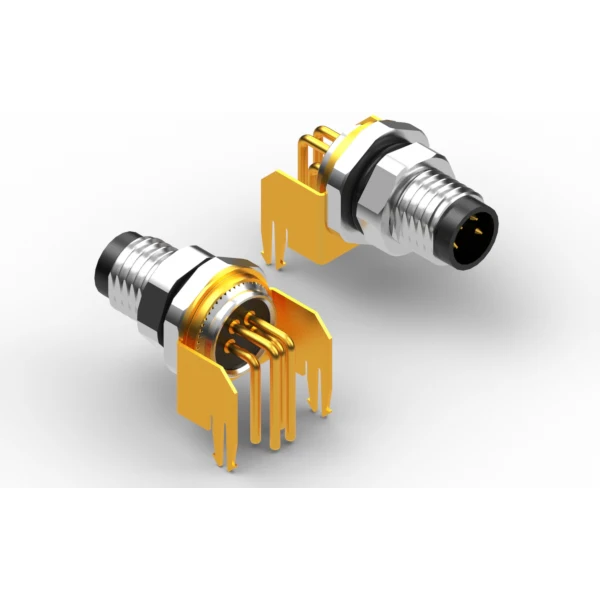Tensility International-54-00272 Connector Circular Conn M8 Circular PIN 4 POS Solder RA Thru-Hole 4 Terminal 1 Port
