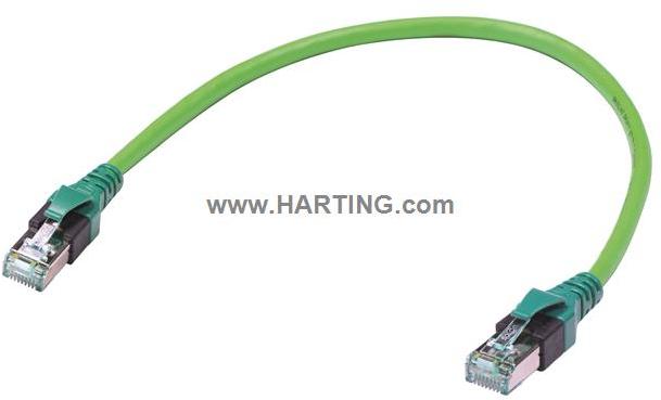 HARTING Technology Group-09484747744025 null Cable Assembly Round 2.5m 26AWG RJ-45 to RJ-45 8 to 8 POS PL-PL