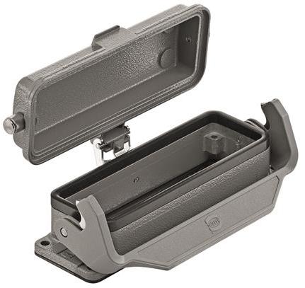 HARTING-09300240318 Steckverbinderzubehör Connector Accessories Housing Straight Polycarbonate/Stainless Steel Dust Gray Bag