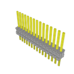 Conn Unshrouded Header HDR 15 POS 1.27mm Solder ST Top Entry Thru-Hole Tube