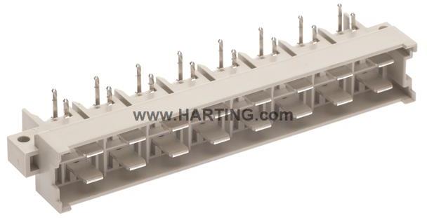 HARTING-09063162511 Steckverbinder, Mutterplatine DIN 41612 Connector, Wave Solder Connection