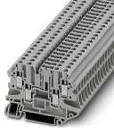 PHOENIX CONTACT-UT 4-QUATTRO-TG P/P Steckverbinder, Klemmenblöcke Conn Feed-Through Modular Terminal Block F 4 POS Screw T DIN Rail 20A
