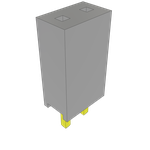 Conn Socket Strip SKT 2 POS Solder ST Top Entry Thru-Hole Bulk