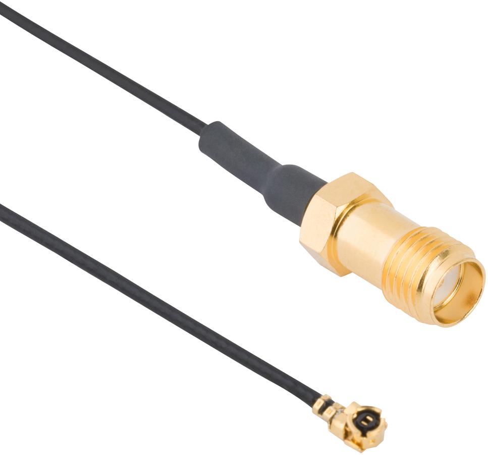 Amphenol RF-095-902-572-300 同轴电缆组件 Cable Assembly Coaxial 7.62m SMA to AMC F-PL Bag