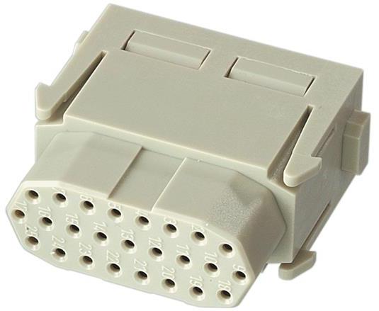 HARTING-09140253101 Steckverbinder, rechteckig Conn Rectangular F 25 POS Crimp ST Cable Mount Han-Modular® Bag