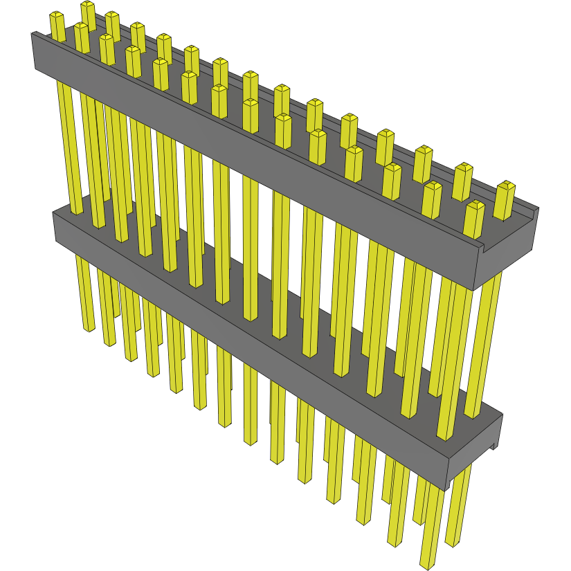 Samtec-EW-14-12-G-D-643 连接器插头及 PCB 插座 Conn Board Stacker HDR 28 POS 2.54mm Solder ST Top Entry Thru-Hole Bulk