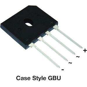 Vishay-GBUE2560-M3/P Bridge Rectifiers Diode Rectifier Bridge Single 600V 4.9A 4-Pin Case GBU Tube