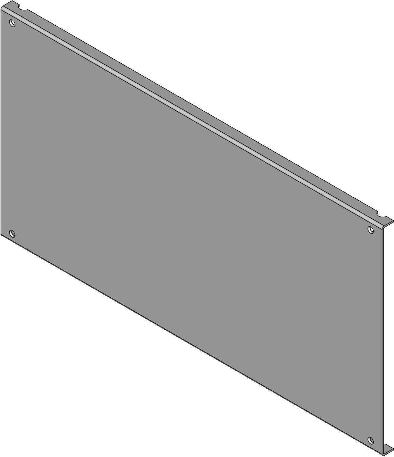 Hammond Manufacturing-RMCP8 null Rack - Aluminum Spare Panel For Rmc Series, 5U, Black