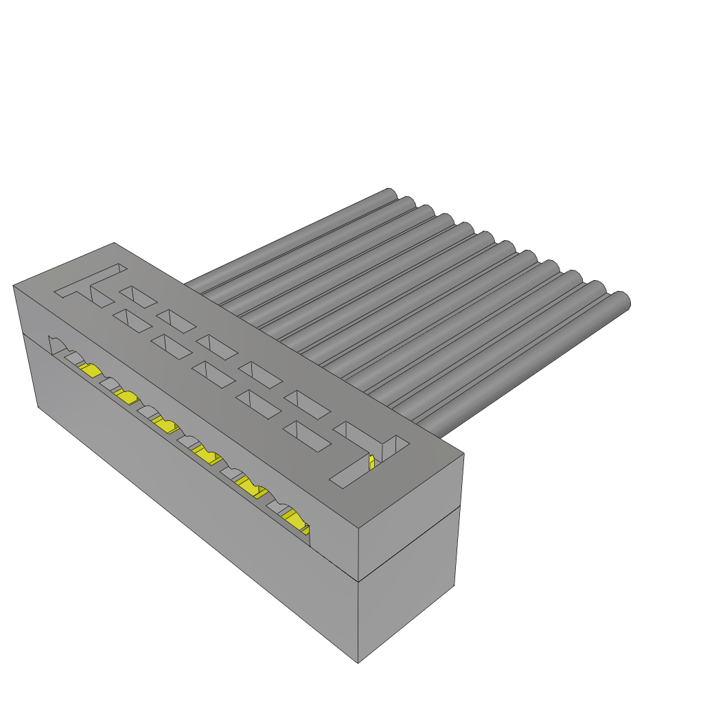 Samtec-TCSD-06-01-N Piastre connettori e prese PCB Conn IDC Connector SKT 12 POS 2mm IDT RA Cable Mount TIGER EYE™ Tube