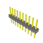 Conn Unshrouded Header HDR 10 POS 2.54mm Solder ST Top Entry Thru-Hole Bulk