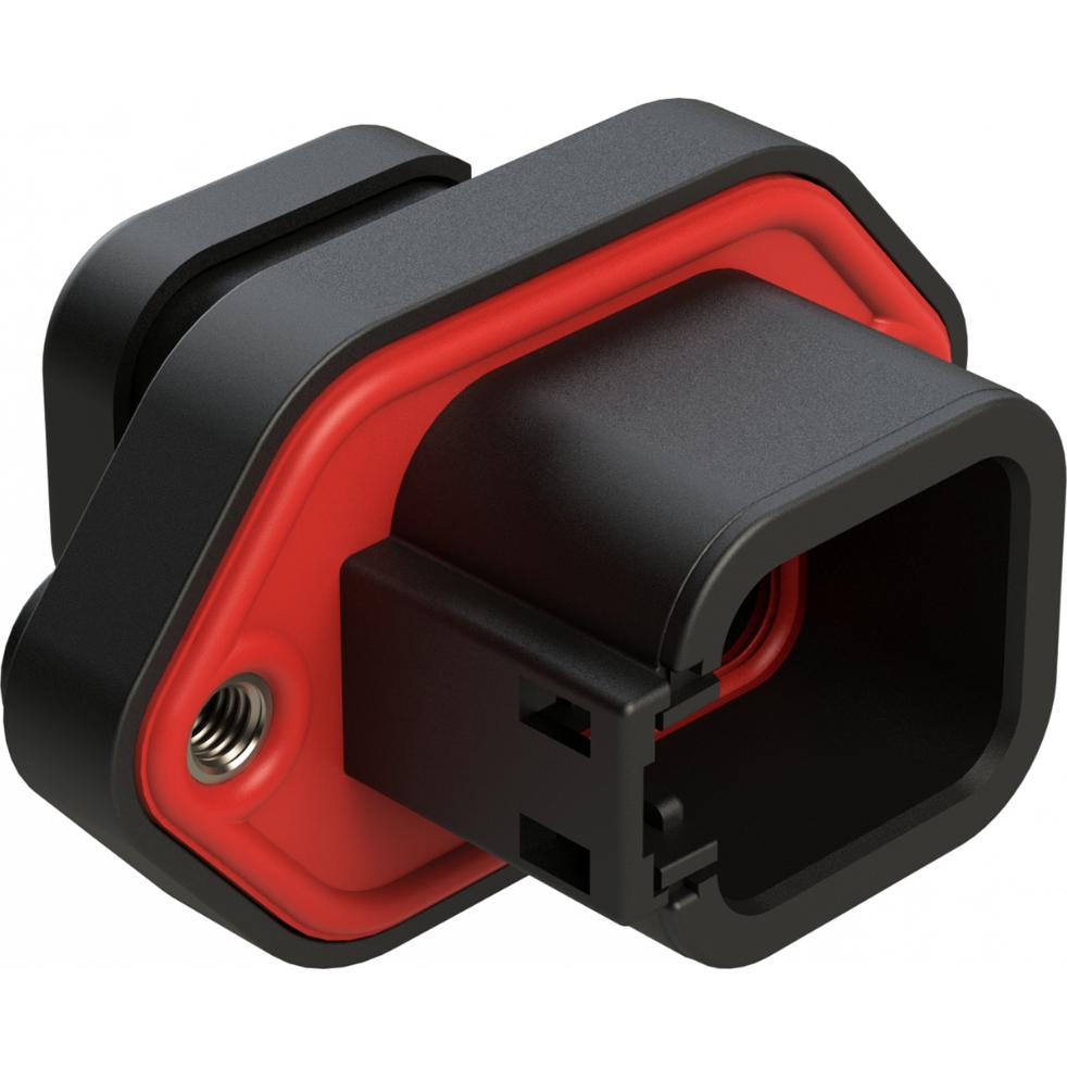 Amphenol-ATP04-6P-PM05ECBK Connector Discrete Wire Housing Conn Housing RCP 6 POS Crimp ST Panel Mount Black