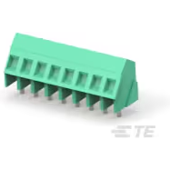 TE Connectivity-796690-8 Connector Terminal Blocks Conn Eurostyle Block M 8 POS 5mm Solder Thru-Hole 17.5A/Contact Box