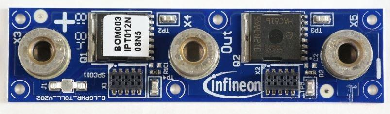 Infineon Technologies AG-KITLGPWRBOM015TOBO1 Energiemanagement, Entwicklungsplatinen und -kits IPB068N20NM6 Gate and Power Driver/MOSFET 15V Output Evaluation Kit