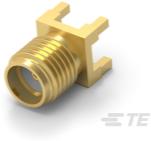 TE Connectivity-2081156-1 射频连接器 Conn SMA 0Hz to 4GHz 50Ohm Solder ST Thru-Hole RCP Gold Over Nickel