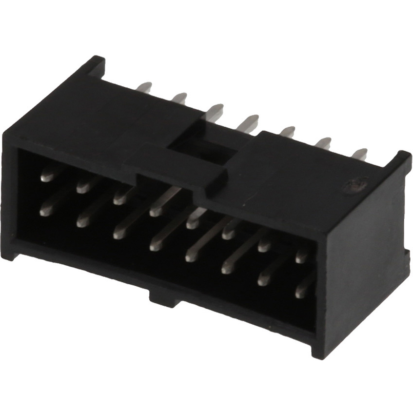 Molex-90130-1116 连接器插头及 PCB 插座 Conn Shrouded Header (4 Sides) HDR 16 POS 2.54mm Solder ST Top Entry Thru-Hole C-Grid III Tray