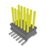 Conn Unshrouded Header HDR 12 POS 1.27mm Solder ST Top Entry SMD Tube