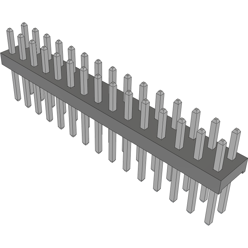 Samtec-MTMM-115-05-T-D-120 连接器插头及 PCB 插座 Conn Unshrouded Header HDR 30 POS 2mm Solder ST Top Entry Thru-Hole Bulk