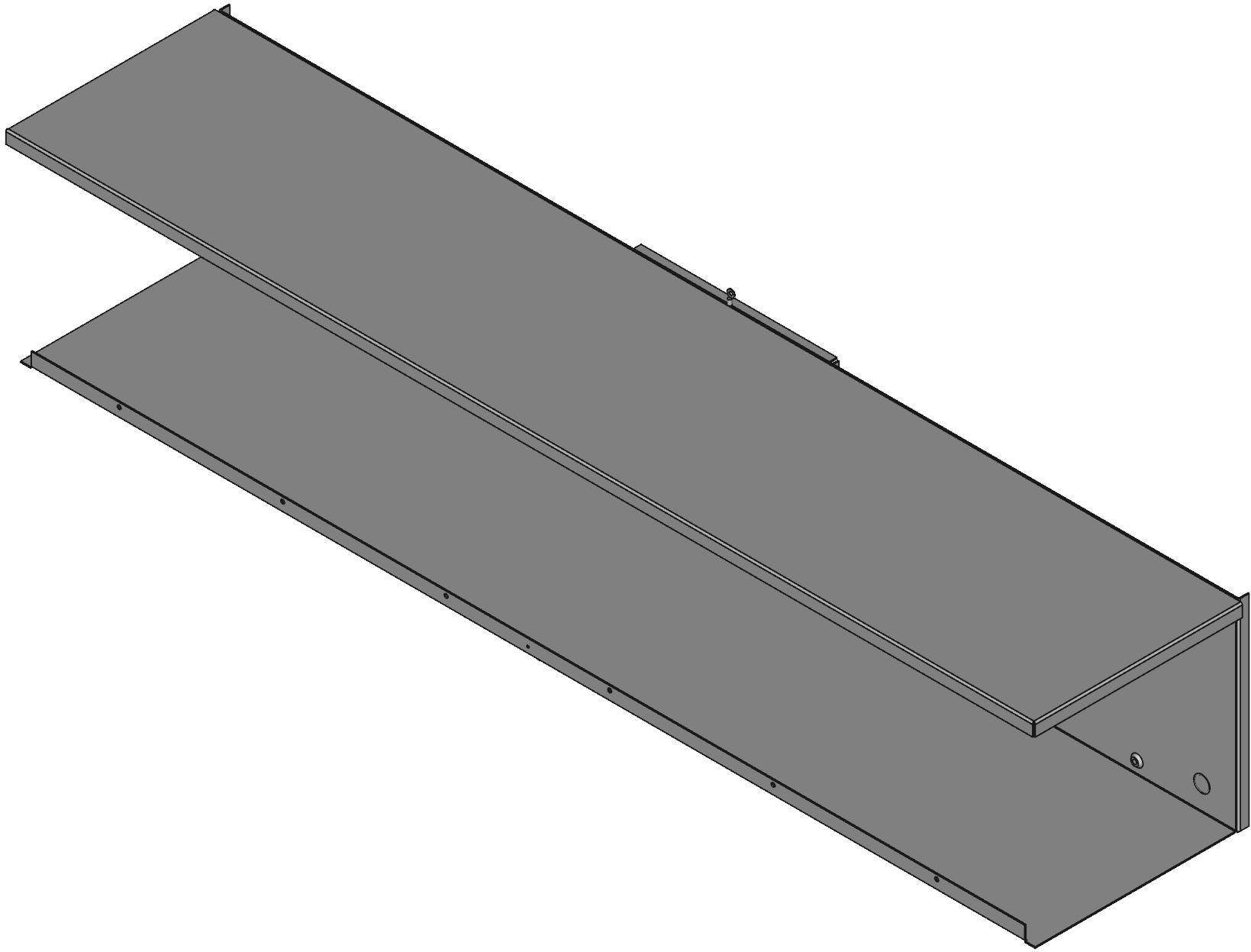 Hammond Manufacturing-C3RWT1260 Kästen, Gehäuse und Gestelle Gray Galvanized Steel Type 3R Wiring Trough