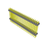 Conn Board Stacker HDR 48 POS 2.54mm Solder ST Top Entry Thru-Hole Bulk