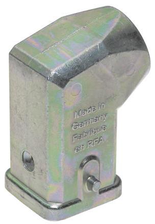 HARTING-09620031640 Schrumpfbalgenadapter Hood 90° 3A Shell Size Zinc Die Cast Single Lock Han®
