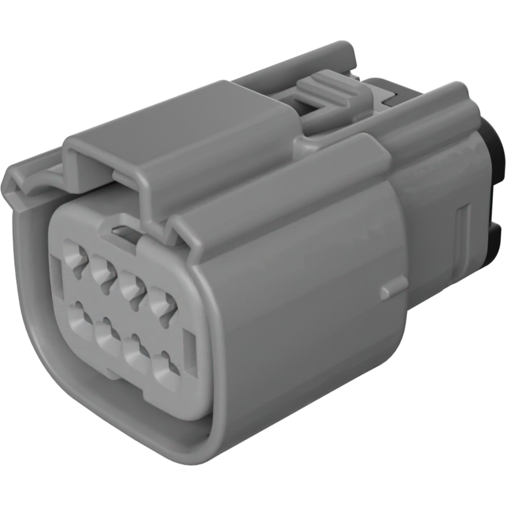 Molex-1600744002 分立接线罩连接器 Conn Housing F 8 POS Crimp ST Cable Mount Gray Carton