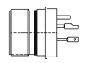 Glenair-D38999/25NB99PE Steckverbinder, rund Conn Circular PIN 7 POS Solder ST Panel Mount 7 Terminal 1 Port