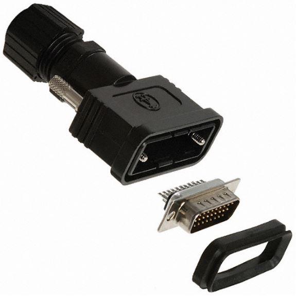 Assmann WSW components, Inc-A-HDS26-HOOD-WP D-超小型连接器 Conn D-Sub M 26 POS Solder Cup ST Panel Mount 26 Terminal 1 Port