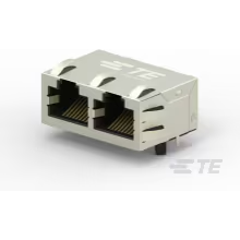 TE Connectivity-2301996-1 Connettore telefono e telecomunicazione Conn RJ-45 RCP 16 POS 1.27mm Solder RA Thru-Hole 16 Terminal 2 Port Cat 5 Reel