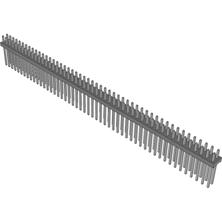 Samtec-MTMM-150-09-T-D-120 Cabezales del conector y receptáculos PCB Conn Unshrouded Header HDR 100 POS 2mm Solder ST Top Entry Thru-Hole Bulk