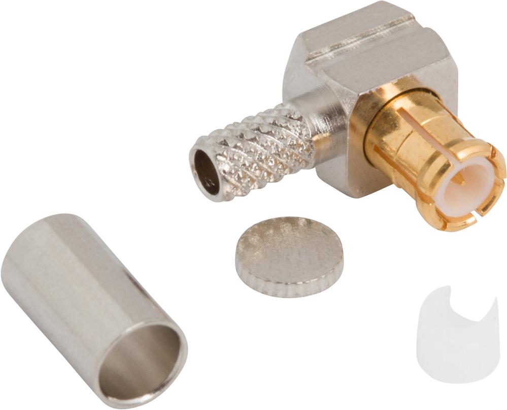 Amphenol RF-919-387P-51A RF-Steckverbinder 919-387P-51A Amphenol RF Connectors MCX PL 0Hz to 6GHz 50Ohm Crimp RA Cable Mount Gold - Arrow.com