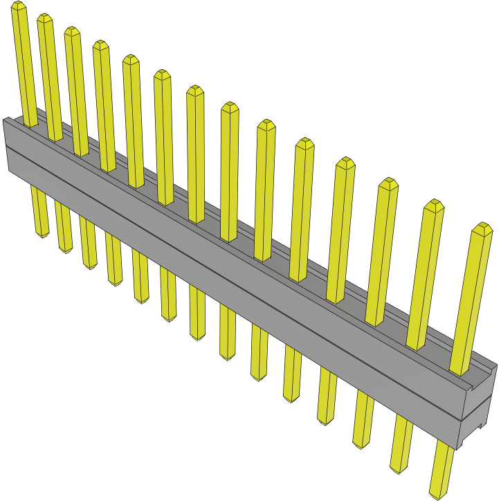 Samtec-TW-14-03-S-S-120-165 Steckverbinderleisten und Leiterplattenbuchsen Conn Board Stacker HDR 14 POS 2mm Solder ST Top Entry Thru-Hole Bulk