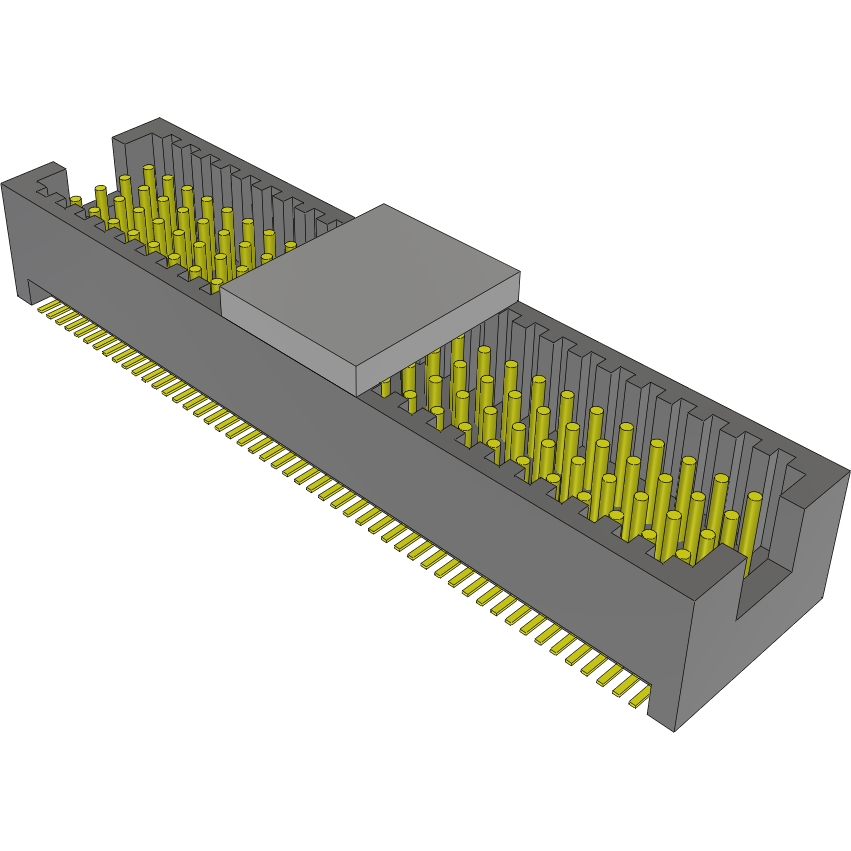 Samtec-MOLC-125-02-STL-Q-P Piastre connettori e prese PCB Conn Shrouded Header (4 Sides) HDR 100 POS 1.27mm Solder ST SMD Tube