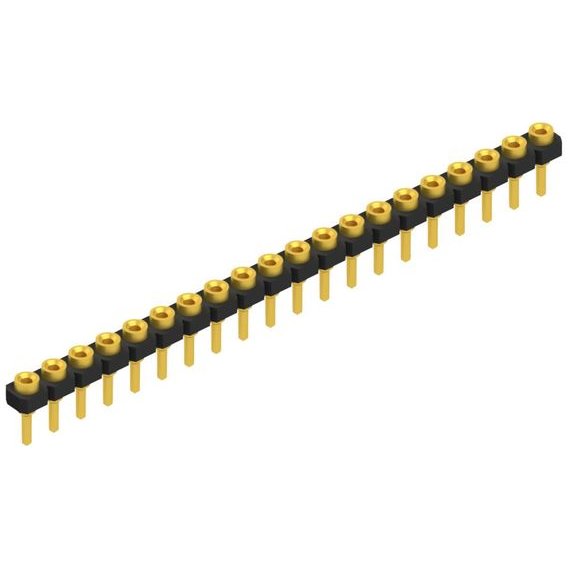 Fischer Elektronik-MK LP 19 20G Steckverbinderleisten und Leiterplattenbuchsen Conn Socket Strip F 20 POS 2.54mm Solder ST Thru-Hole