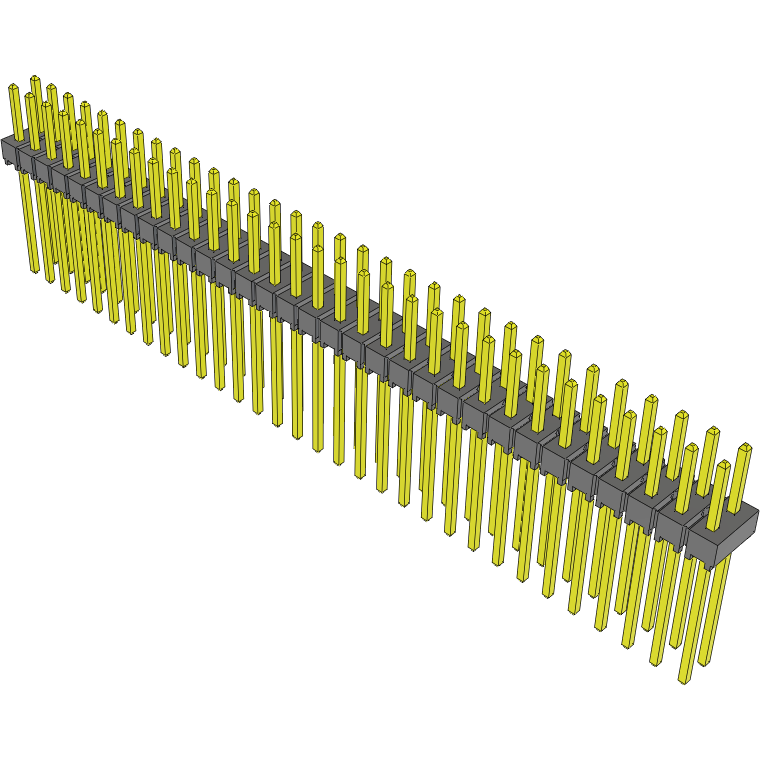 Samtec-TSW-132-10-T-D Cabezales del conector y receptáculos PCB Conn Unshrouded Header HDR 64 POS 2.54mm Solder ST Top Entry Thru-Hole Bulk