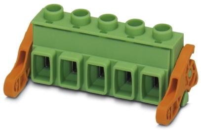 PHOENIX CONTACT-1812814 Bloques terminales del conector Conn Terminal Block F 8 POS 7.62mm Screw RA Cable Mount 16A