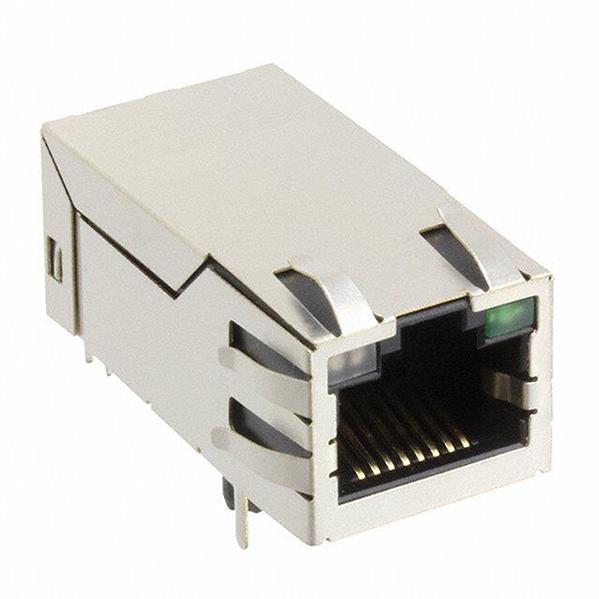 Abracon-ARJ-139 Steckverbinder, Telefon und Telekommunikation Conn RJ-45 RCP 16 POS 1.01mm Solder RA Thru-Hole 20 Terminal 1 Port Tray