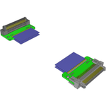 Samtec-ERCD-030-08.00-TTR-TED-1-N Kabelbaugruppen Koaxial Coaxial Ribbon Cable Assembly