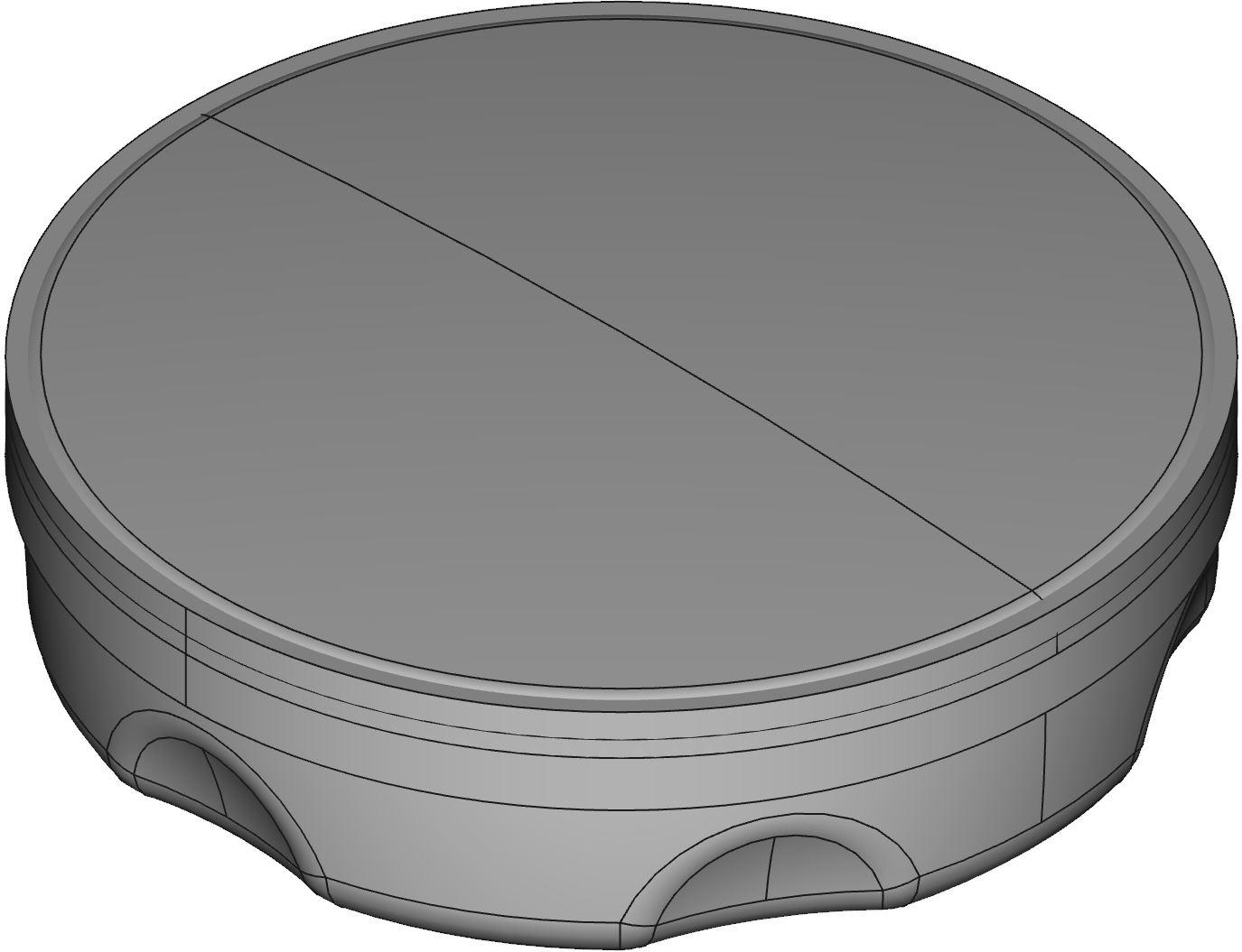 Hammond Manufacturing-HP100PCGY Accesorios del interruptor Switch Access Round Hole Plug Push Button Switch