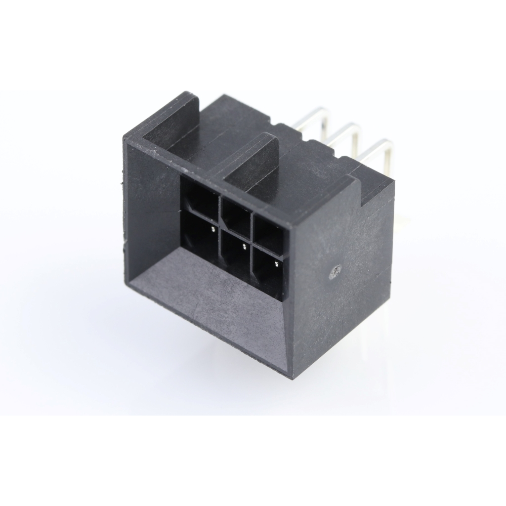 Molex-0444280604 Connector Headers and PCB Receptacles Conn Wire to Board HDR 6 POS 3mm Solder RA Side Entry Thru-Hole Tray