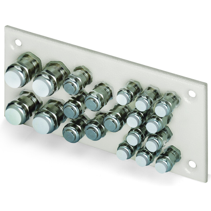 WAGO-850-818/002-002 Steckverbinderzubehör Flange Plate, F200-1 flange Plate, 4 x M20, 6 x M16, 10 x M12 cable grip